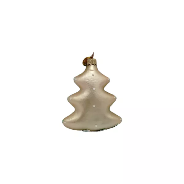 Kohlmeise sitzend im Tannenbaum 9 cm hoch, Christbaumschmuck Lauscha mundgeblasen und handbemalt