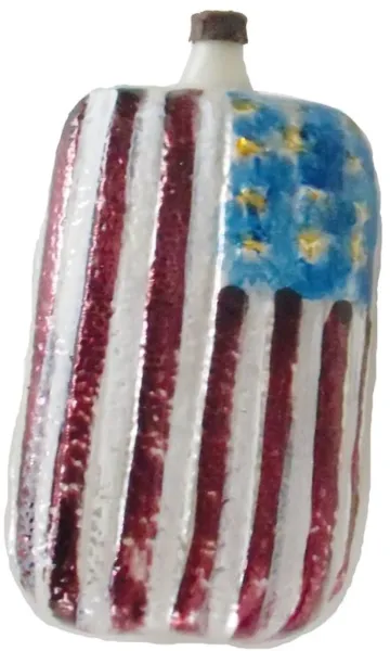 Schöne Weihnachtsbaumkugel Flagge USA im Motiv, Weihnachtsbaumschmuck aus Glas ca 8,5 cm , nostalgis_3