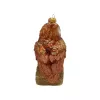 Auf einen Ast sitzend, detailliert gefertigte Eule 16 cm hoch, Christbaumschmuck Lauscha mundgeblasen und handbemalt