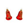 Exklusives 35er Christbaumschmuck Set in Rot mit Ranke und Oliven, mundgeblasen Lauscha-655