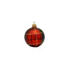 Exklusives 40er Christbaumschmuck Set in Bordeaux-Rot und Eislack-Gold bemalt , mundgeblasen und lie_3-534