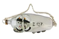 Exklusiver patriotischer Christbaumschmuck Zeppelin mit "Graf und Kaiser" Z-127